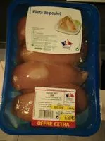 Mängden socker i Filets de poulet