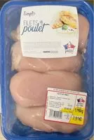 Mängden socker i Filets de poulet