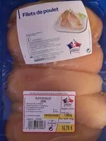Mängden socker i Filets de poulet jaube