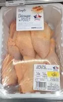 Mängden socker i Cuisses de poulets avec partie dos
