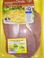 Mängden socker i Escalopes de Dinde Extra Fines
