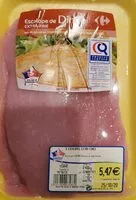 Mängden socker i Escalope de dinde