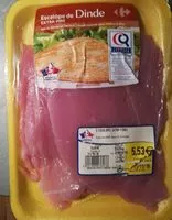 Mängden socker i escalope de dinde extra fine