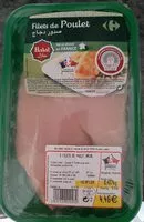 Mängden socker i Filets de poulet halal