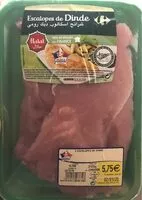 Mängden socker i Escalopes de dinde