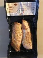 Mängden socker i Filets de poulet avec peau saumurés et rôtis