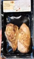 Mängden socker i Filets de poulet avec peau saumurés et rotis