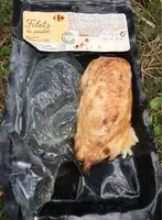 Mängden socker i Filets de poulet avec peau, saumurés et rôtis