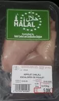 Mängden socker i Escalopes de poulet halal