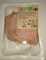 Mängden socker i Rôti de porc cuit supérieur. Saumure et bruni.