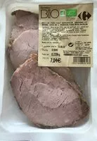 Mängden socker i Roti de porc cuit