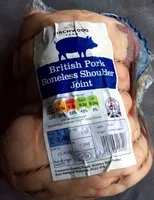 Mängden socker i British pork boneless shoulder joint