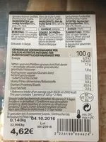 Mängden socker i Filets de truite ardennaise fumés