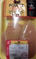 Mängden socker i 2 filets de poulet jaune