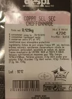 Mängden socker i Coppa chiffonade sel sec