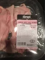 Mängden socker i Jambon cuit aux herbes