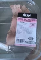 Mängden socker i Jambon roti aux herbes chiffonnade