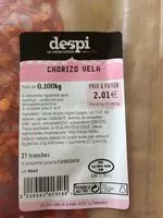 Mängden socker i Chorizo Vela