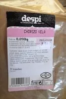 Mängden socker i Chorizo vela