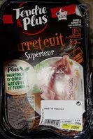Mängden socker i Jarret cuit tendre plus