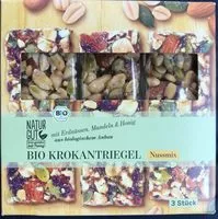 Mängden socker i Bio Krokantriegel Nussmix