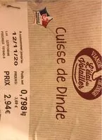 Mängden socker i Cuisse de dinde