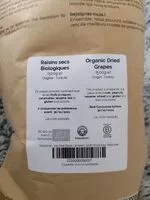 Mängden socker i Raisins Secs Sultana en vrac Bio