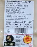 Mängden socker i Parmigiano Reggiano dop