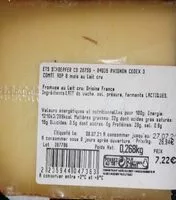 Mängden socker i Comté aop