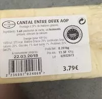 Mängden socker i Cantal