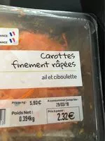 Mängden socker i Carottes rapees