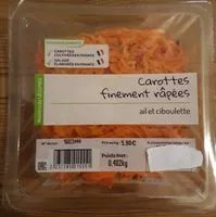 Mängden socker i Carottes finement râpées