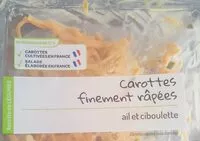 Mängden socker i Carottes finement râpées ail et ciboulette