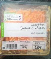 Mängden socker i Carottes finement râpées ail et ciboulette