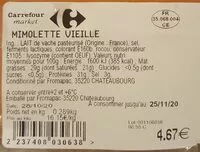 Mängden socker i Mimolette vieille