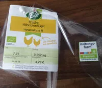 Mängden socker i Frische Bio-Hähnchenflügel