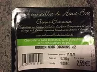 Mängden socker i Boudin noir oignon