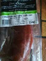 Mängden socker i Saucisson ail courbe fumé