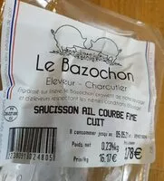 Mängden socker i Saucisson ail courbé fumé cuit