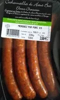 Mängden socker i Merguez pur porc