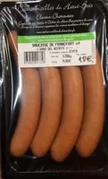 Mängden socker i Saucisse de Francfort