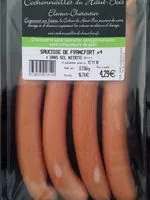 Mängden socker i Saucisse de Francfort