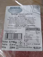 Mängden socker i Bauerngut Salami mediterran geräuchert