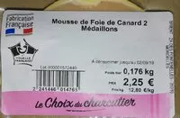 Mängden socker i Mousse de foie de canard