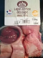 Mängden socker i Lapin entier découpé