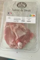 Mängden socker i Cuisse de dinde