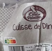 Mängden socker i Cuisse dinde magasin Lidl