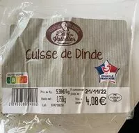 Mängden socker i Cuisse de dinde