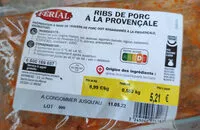 Mängden socker i ribs de porc à la provençale