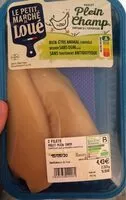 Mängden socker i 2 filets poulet plein champ